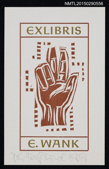 主要名稱：藏書票—手勢圖檔，第1張，共1張