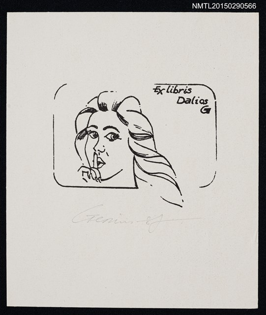 主要名稱：藏書票—噤聲圖檔，第1張，共1張