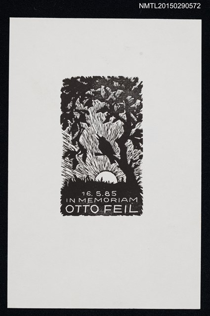 主要名稱：藏書票—日與烏啼圖檔，第1張，共1張