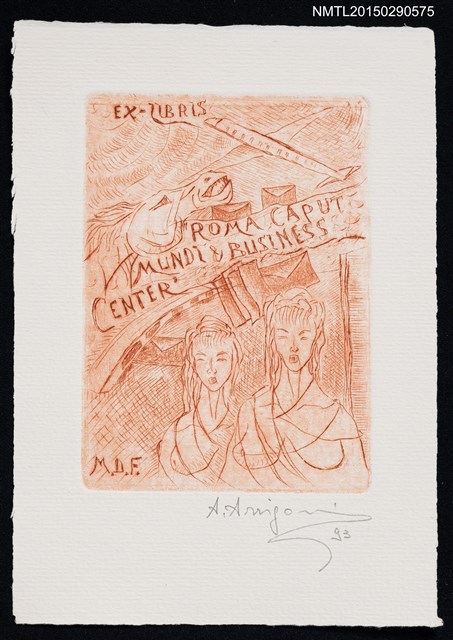 主要名稱：藏書票—ROMA CAPUT MUNDI & BUSINESS CENTER圖檔，第1張，共1張