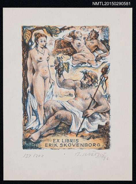 主要名稱：藏書票—牧神圖檔，第1張，共1張