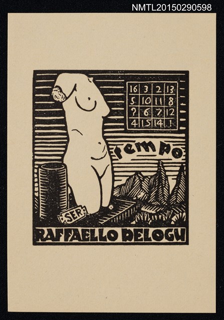 主要名稱：藏書票—裸女圖檔，第1張，共1張