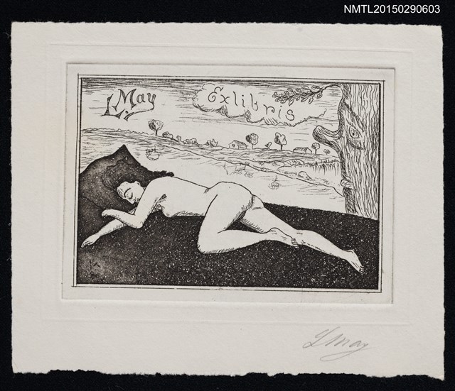 主要名稱：藏書票—入眠圖檔，第1張，共1張