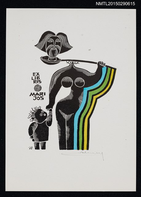 主要名稱：藏書票—不具像的人物圖檔，第1張，共1張