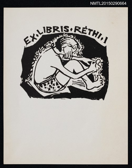 主要名稱：藏書票—坐著的人圖檔，第1張，共1張