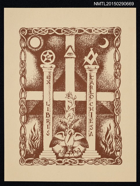 主要名稱：藏書票—孕育群鳥圖檔，第1張，共1張