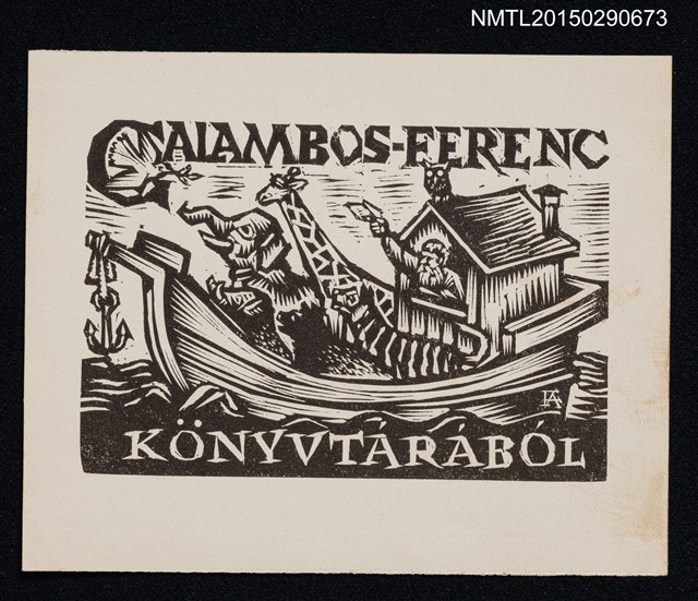 主要名稱：藏書票—諾亞方舟圖檔，第1張，共1張