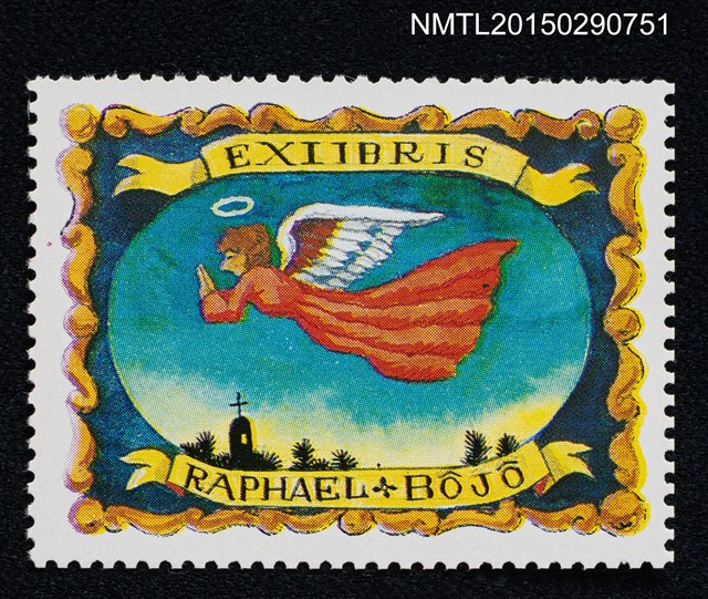 主要名稱：武井武雄の切手型書票—天使圖檔，第1張，共1張