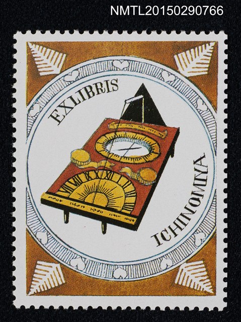 主要名稱：武井武雄の切手型書票—日晷圖檔，第1張，共1張