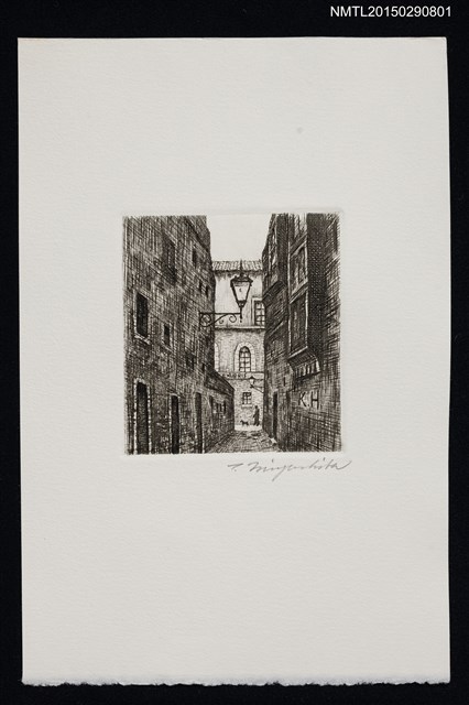 主要名稱：藏書票—裏通り圖檔，第1張，共1張