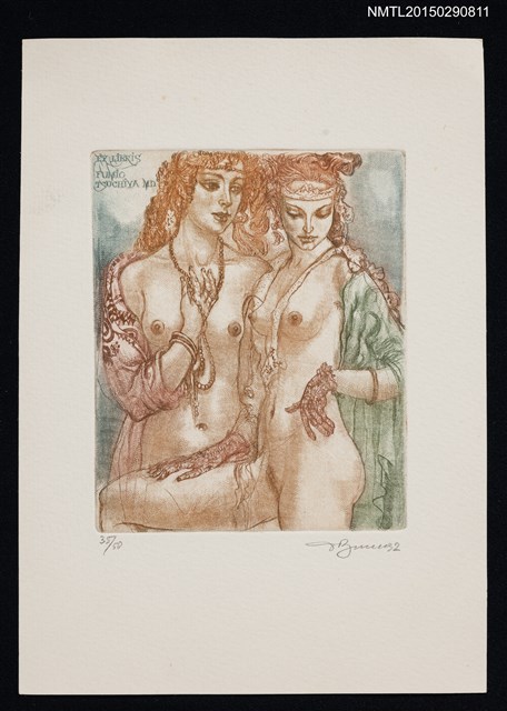 主要名稱：藏書票—2位女人圖檔，第1張，共1張