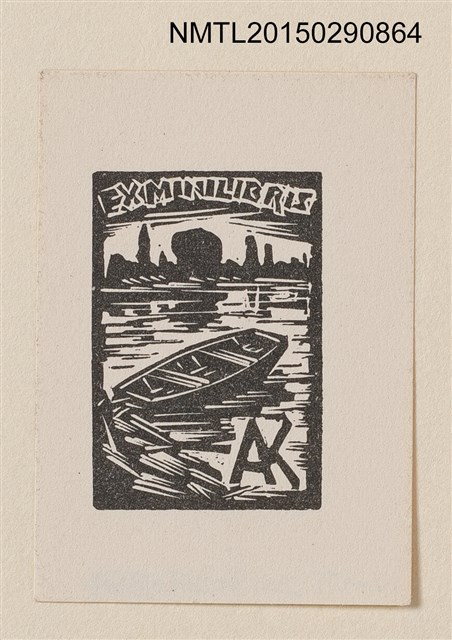 主要名稱：藏書票—小船圖檔，第1張，共1張