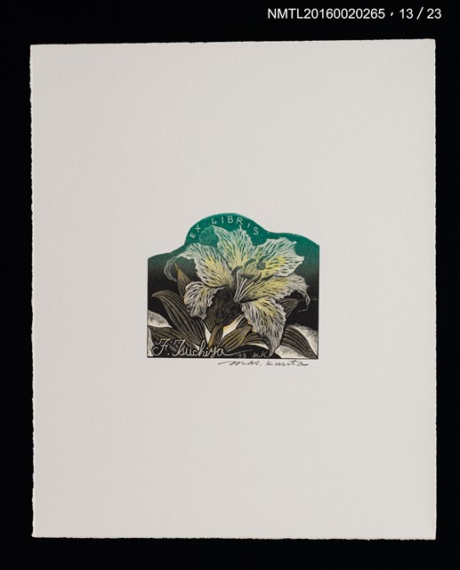主要名稱：花のプレリュード（栗田政裕木口木版畫書票集）圖檔，第14張，共29張