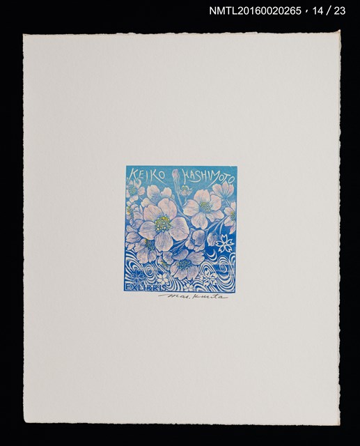 主要名稱：花のプレリュード（栗田政裕木口木版畫書票集）圖檔，第15張，共29張