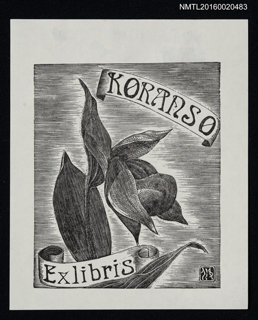 主要名稱：藏書票—敦盛草圖檔，第1張，共1張