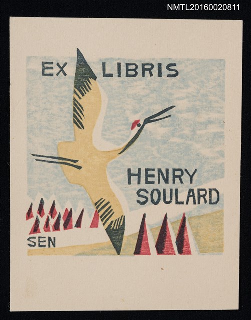 主要名稱：藏書票—丹頂鶴圖檔，第1張，共1張