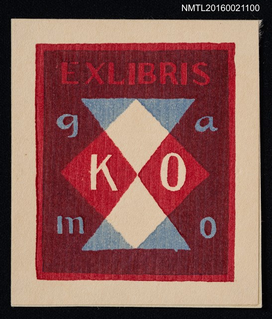 主要名稱：藏書票––抽象圖檔，第1張，共1張