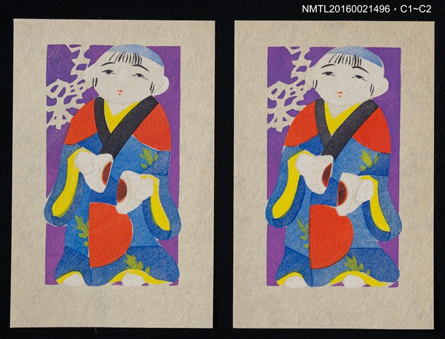 主要名稱：藏書票—伏見饅頭喰土人形圖檔，第1張，共1張