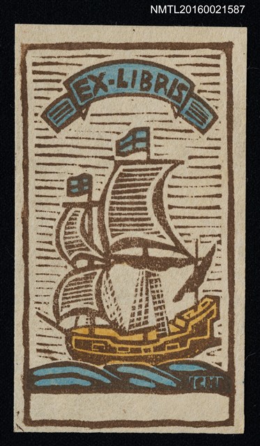 主要名稱：藏書票—南蠻船圖檔，第1張，共1張