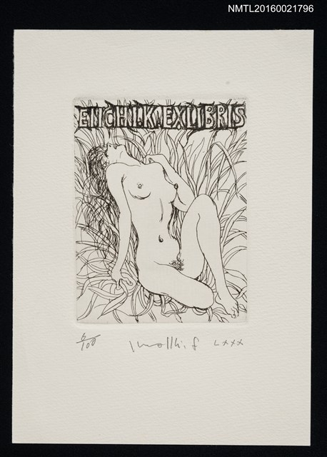 主要名稱：藏書票—草叢間的吶喊裸女圖檔，第1張，共1張