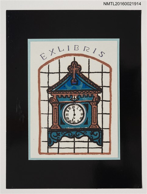 主要名稱：藏書票—洋鐘圖檔，第1張，共1張