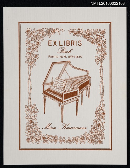 主要名稱：藏書票—Harpsichord（大鍵琴）圖檔，第1張，共1張