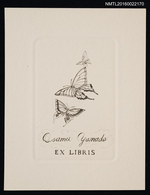 主要名稱：藏書票—三隻飛舞的蝴蝶圖檔，第1張，共1張