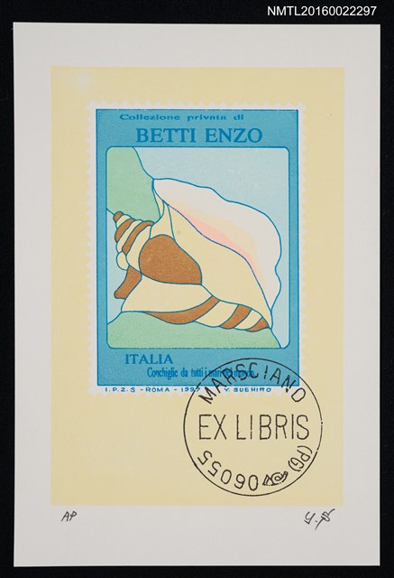 主要名稱：藏書票—貝殼圖檔，第1張，共1張