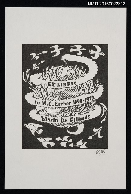 主要名稱：藏書票—M.C. Escher Contest圖檔，第1張，共1張