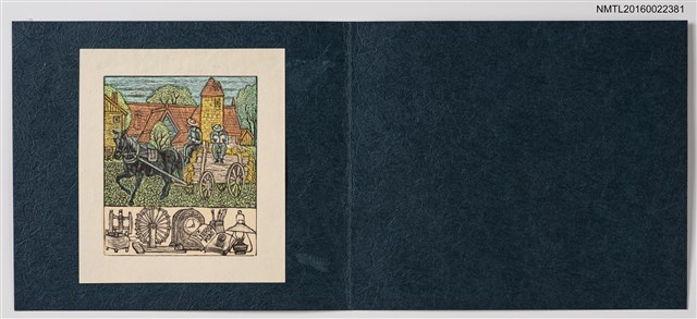 主要名稱：藏書票—歐式鄉間馬車圖檔，第2張，共3張