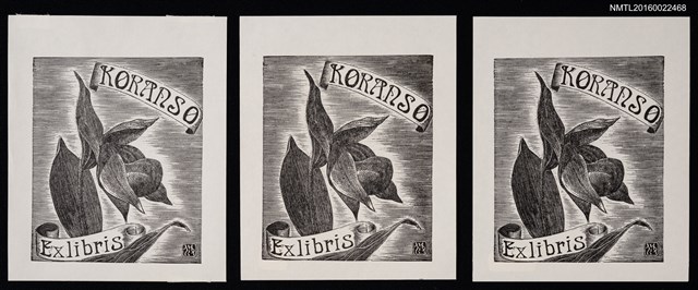 主要名稱：藏書票—蘭花圖檔，第1張，共1張