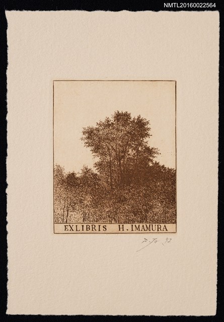 主要名稱：藏書票—樹林圖檔，第1張，共2張