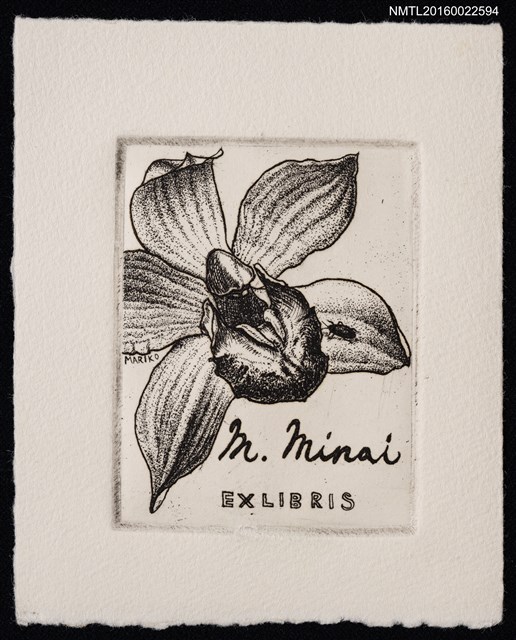 主要名稱：藏書票—蘭花圖檔，第1張，共2張