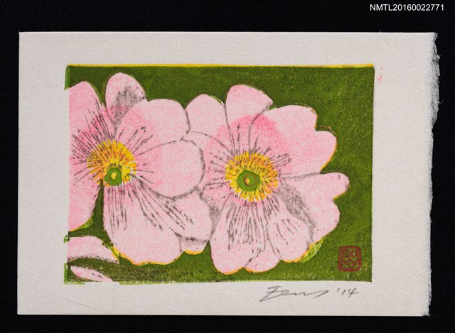 主要名稱：藏書票—プリムラ • ポリアンサ（報春花）圖檔，第1張，共1張