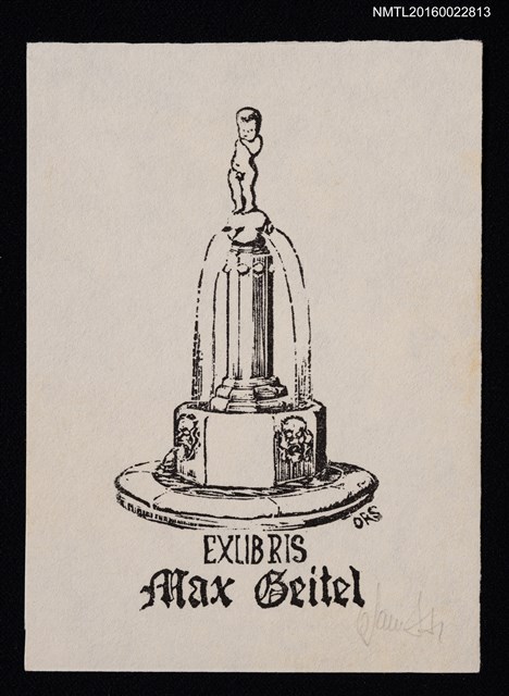 主要名稱：藏書票—噴泉圖檔，第1張，共1張