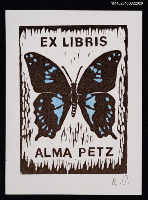 主要名稱：藏書票—蝶圖檔，第1張，共1張