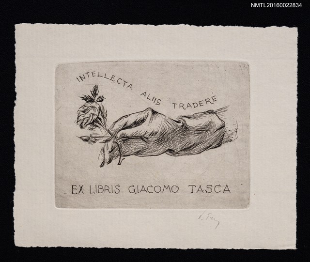 主要名稱：藏書票—獻上玫瑰圖檔，第1張，共1張