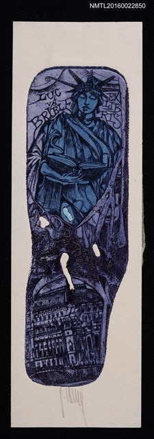 主要名稱：藏書票—閱讀的自由女神圖檔，第1張，共1張