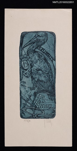 主要名稱：藏書票—長尖嘴鳥圖檔，第1張，共1張