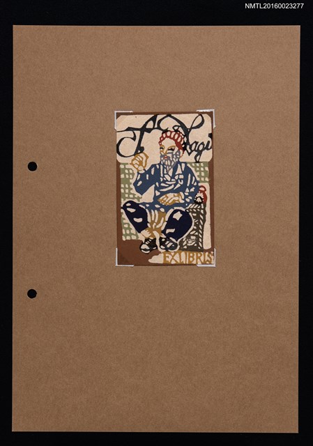 主要名稱：藏書票—老者圖檔，第1張，共1張