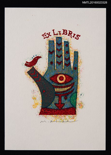 主要名稱：藏書票—手中之眼圖檔，第1張，共1張