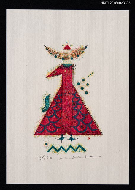 主要名稱：藏書票—紅禿鷲圖檔，第1張，共1張