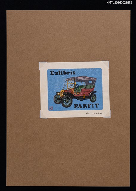 主要名稱：藏書票—四輪篷車圖檔，第1張，共1張