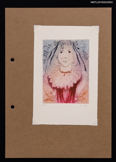 主要名稱：藏書票—幻彩歐洲仕女圖檔，第1張，共1張