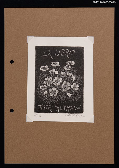 主要名稱：藏書票—野花叢圖檔，第1張，共1張