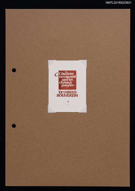 主要名稱：藏書票—UN LIVRE EST UN AMI QUE NE CHANGE JAMAIS圖檔，第1張，共1張