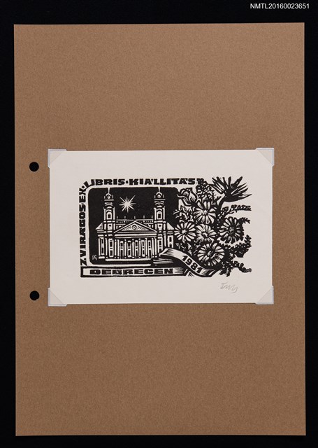 主要名稱：藏書票—Great Church of Debrecen（德布勒森大教會）圖檔，第1張，共1張