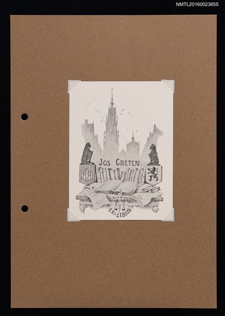 主要名稱：藏書票—JOS CRETEN藏書圖檔，第1張，共1張