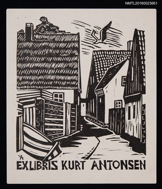 主要名稱：藏書票—街道圖檔，第1張，共1張