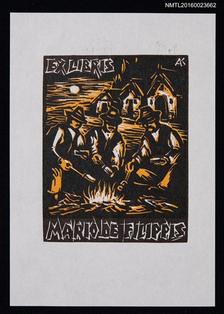 主要名稱：藏書票—農人圖檔，第1張，共1張